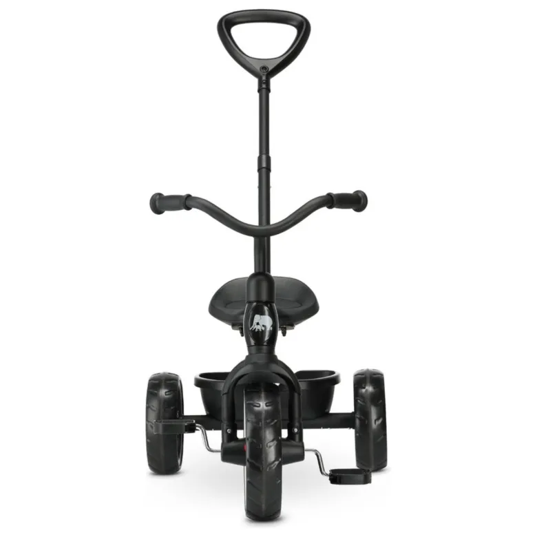 Deryan driewieler met duwstang - Black