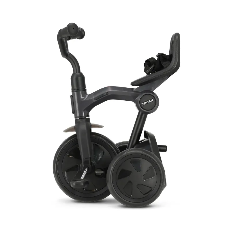Deryan Drifter Driewieler met duwstang - Black
