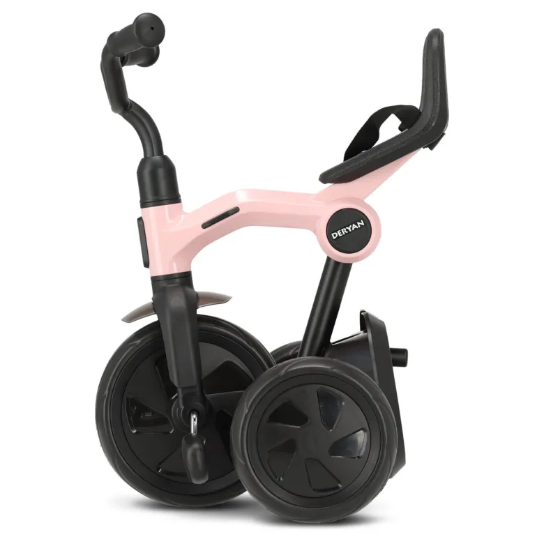 Deryan Drifter Driewieler met duwstang - Pink
