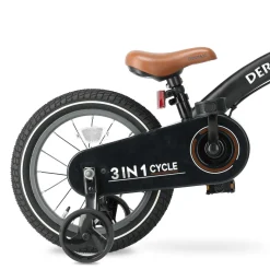 Deryan 14 inch Luxe 3-in-1 kinderfiets - Black