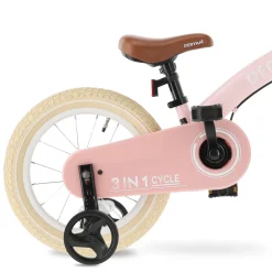 Deryan 14 inch Luxe 3-in-1 kinderfiets - Pink