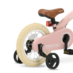 Deryan 12 inch Luxe 3-in-1 kinderfiets - Pink