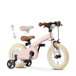 Deryan 12 inch Luxe 3-in-1 kinderfiets - Pink