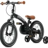 Deryan 12 inch Luxe 3-in-1 kinderfiets - Black