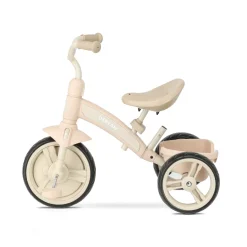 Deryan 4-in-1 driewieler met duwstang - Beige