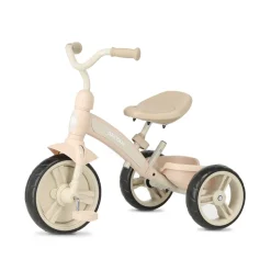 Deryan 4-in-1 driewieler met duwstang - Beige