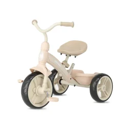 Deryan 4-in-1 driewieler met duwstang - Beige
