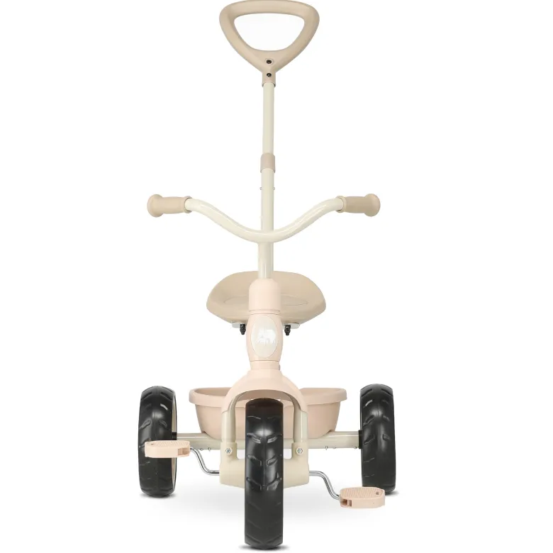 Deryan 4-in-1 driewieler met duwstang - Beige