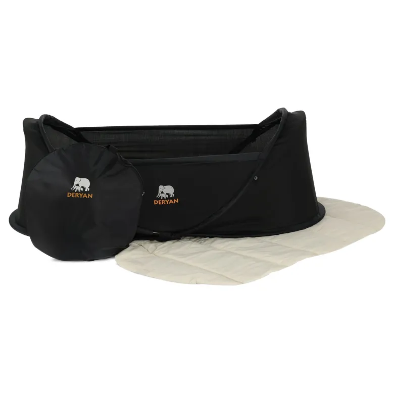 Deryan Infant BabyBox campingbedje met klamboe - Black