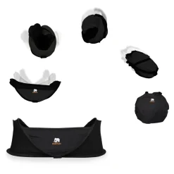 Deryan Infant BabyBox campingbedje met klamboe - Black