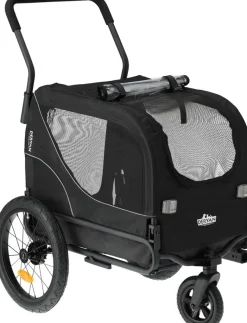 Deryan 2-in-1 opvouwbare hondenfietskar