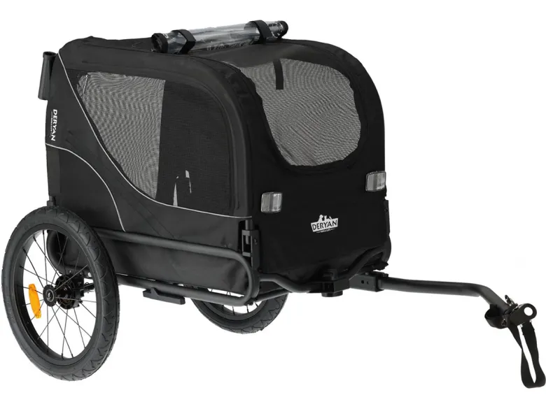 Deryan 2-in-1 opvouwbare hondenfietskar