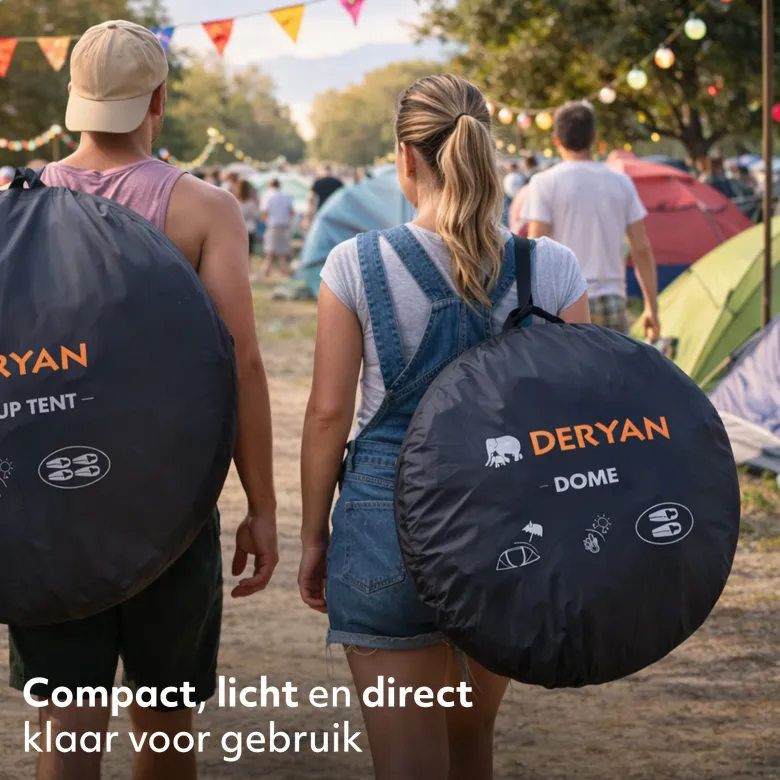 Deryan Luxe Cocoon 2-persoons Pop-up tent - Navy