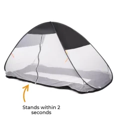Deryan Luxe Grijs Pop Up Bedtent Klamboe