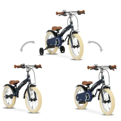 Deryan Luxe 3-in-1 Blue kinderfiets - 14 inch