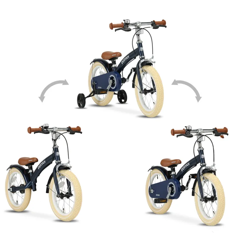 Deryan Luxe 3-in-1 Blue kinderfiets - 14 inch