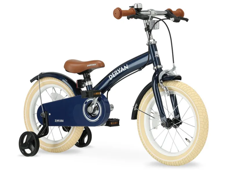 Deryan Luxe 3-in-1 Blue kinderfiets - 14 inch