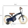 Deryan Luxe 3-in-1 Blue kinderfiets - 12 inch