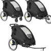 Deryan Luxe 3-in-1 fietskar - Black