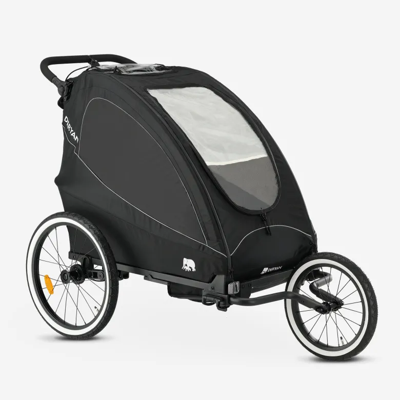 Deryan Luxe 3-in-1 fietskar - Black