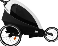 Deryan Luxe 3-in-1 fietskar - Black/Cream