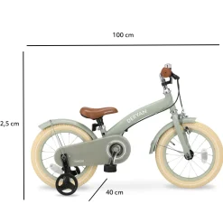 Deryan Luxe 3-in-1 Green kinderfiets - 14 inch