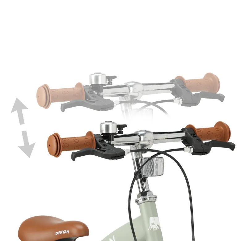 Deryan Luxe 3-in-1 Green kinderfiets - 12 inch