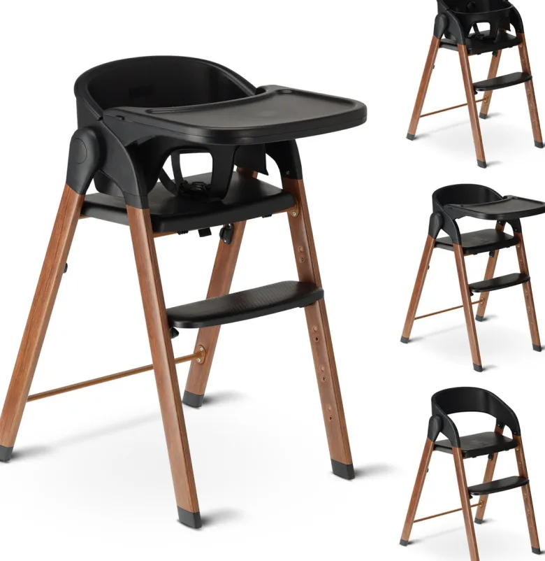 Deryan Luxe inklapbare kinderstoel - Black