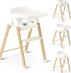 Deryan Luxe inklapbare kinderstoel - White
