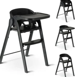 Deryan Luxe inklapbare kinderstoel - Black