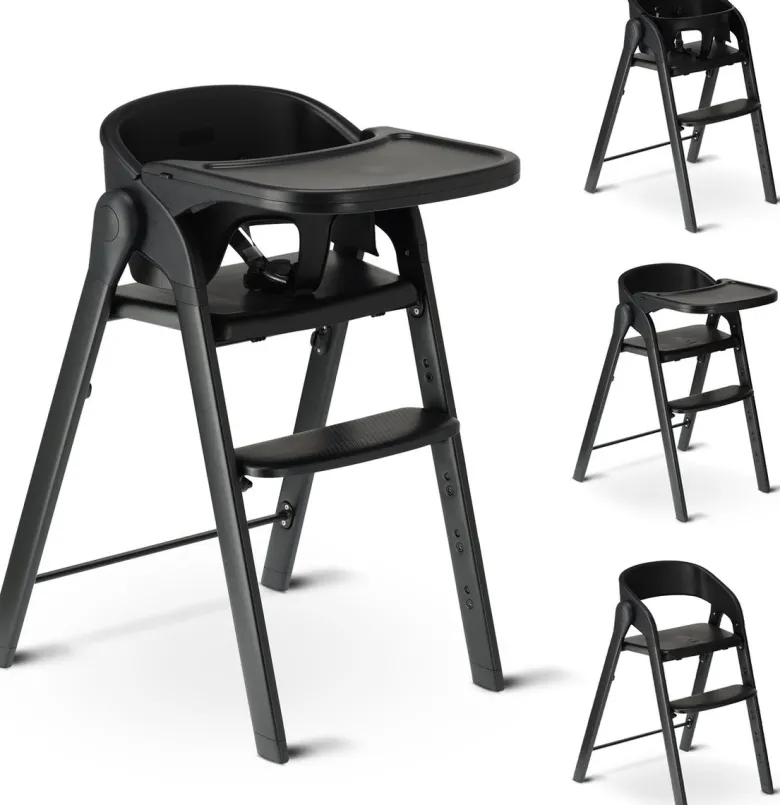 Deryan Luxe inklapbare kinderstoel - Black