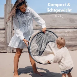Deryan Luxe Pop Up Crème strandtent
