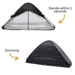 Deryan Luxe Pop Up zwart Bedtent Klamboe