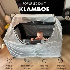 Deryan Luxe Universele Pop Up klamboe voor Campingbed