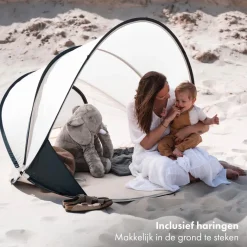 Deryan Luxe XXL Pop Up strandtent - Cream
