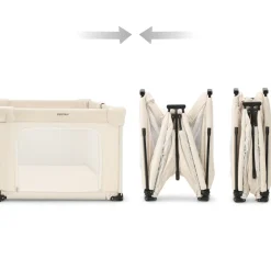 Deryan Opvouwbare Kinderbox XL Campingbedje - Cream