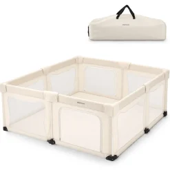 Deryan Opvouwbare Kinderbox XL Campingbedje - Cream