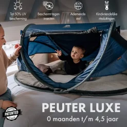 Deryan Peuter Luxe bedje met matras - Navy