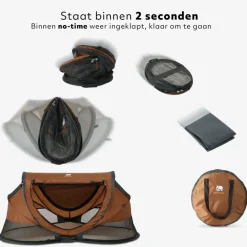 Deryan Peuter Luxe bedje met matras - Caramel