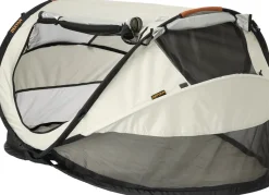 Deryan Peuter Luxe bedje met matras en leren handvatten - Ivory