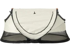Deryan Peuter Luxe bedje met matras en leren handvatten - Ivory
