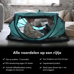 Deryan Peuter Luxe campingbedje - Ocean