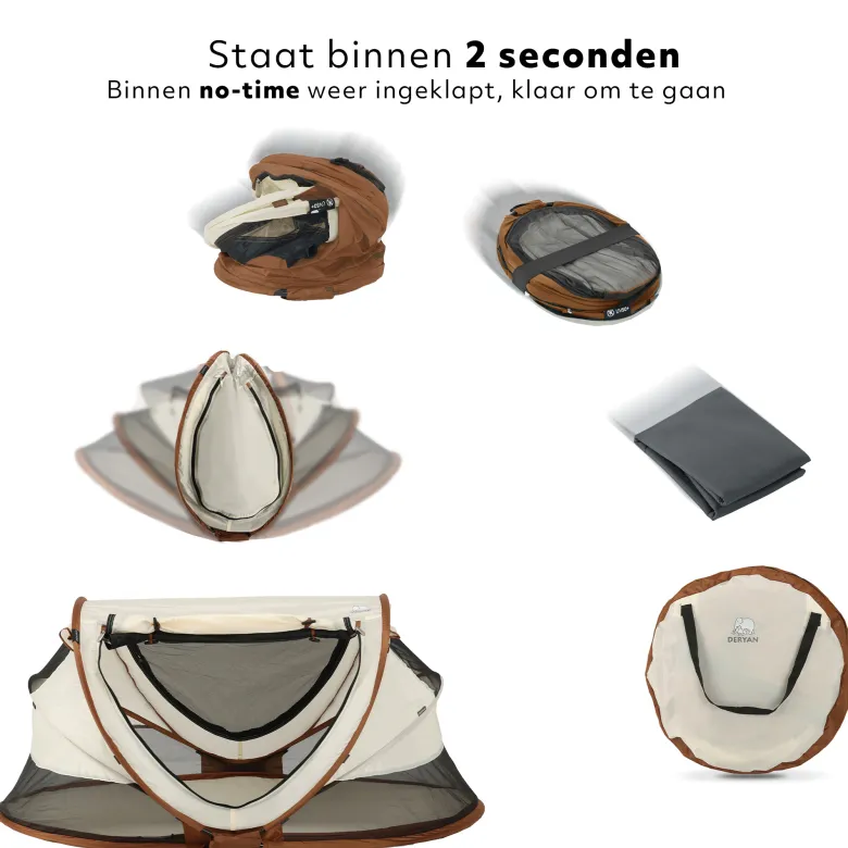 Deryan Peuter Luxe campingbedje - Sand