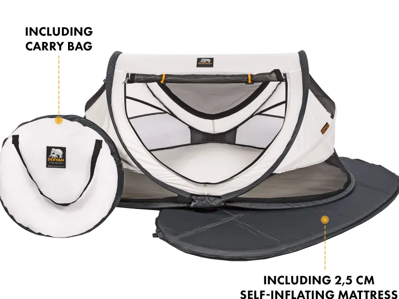 Deryan Peuter Luxe campingbedje - Creme