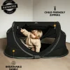 Deryan Peuter Luxe campingbedje - Black