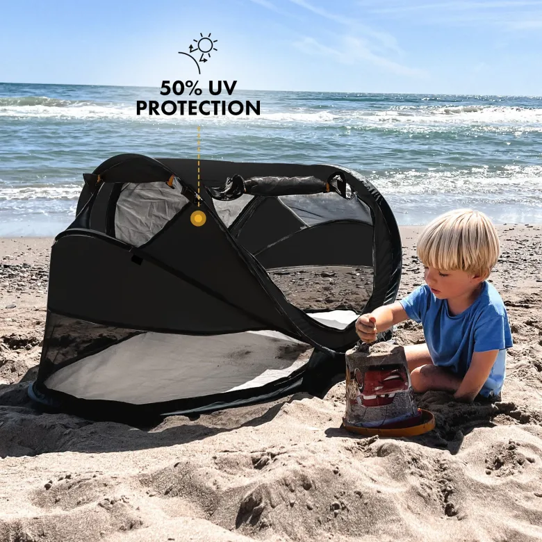Deryan Peuter Luxe campingbedje - Black