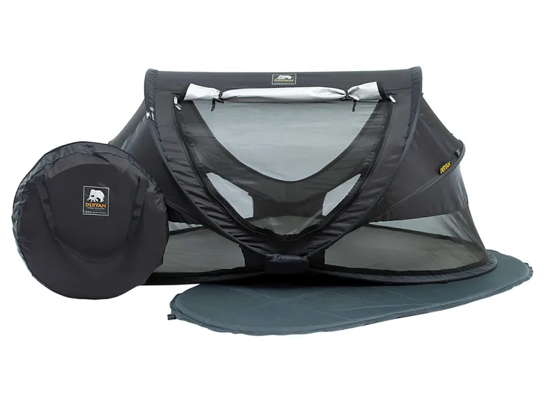 Deryan Peuter Luxe campingbedje - Black