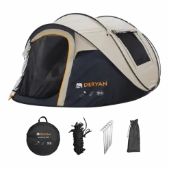 Deryan 4P Pop-Up tent – Sand