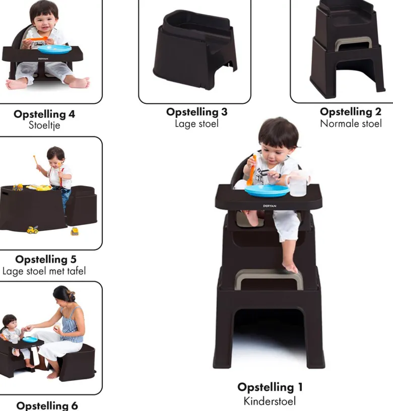 Deryan Quuby 5-in-1 kinderstoel