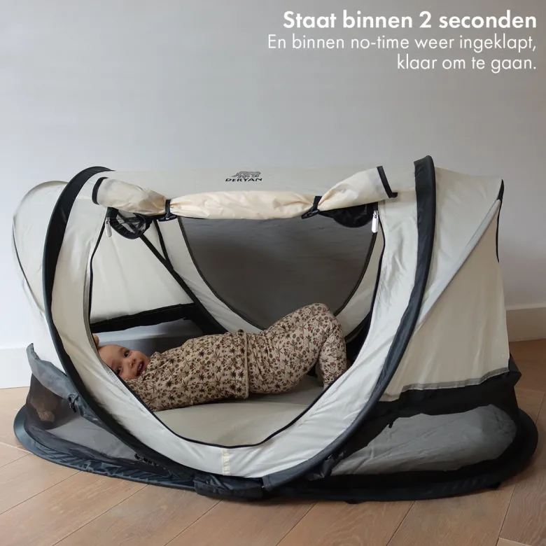 Deryan Shane Luxe 2024 campingbedje - Cream